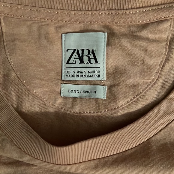 Zara mens long length t-shirt - Picture 2 of 3